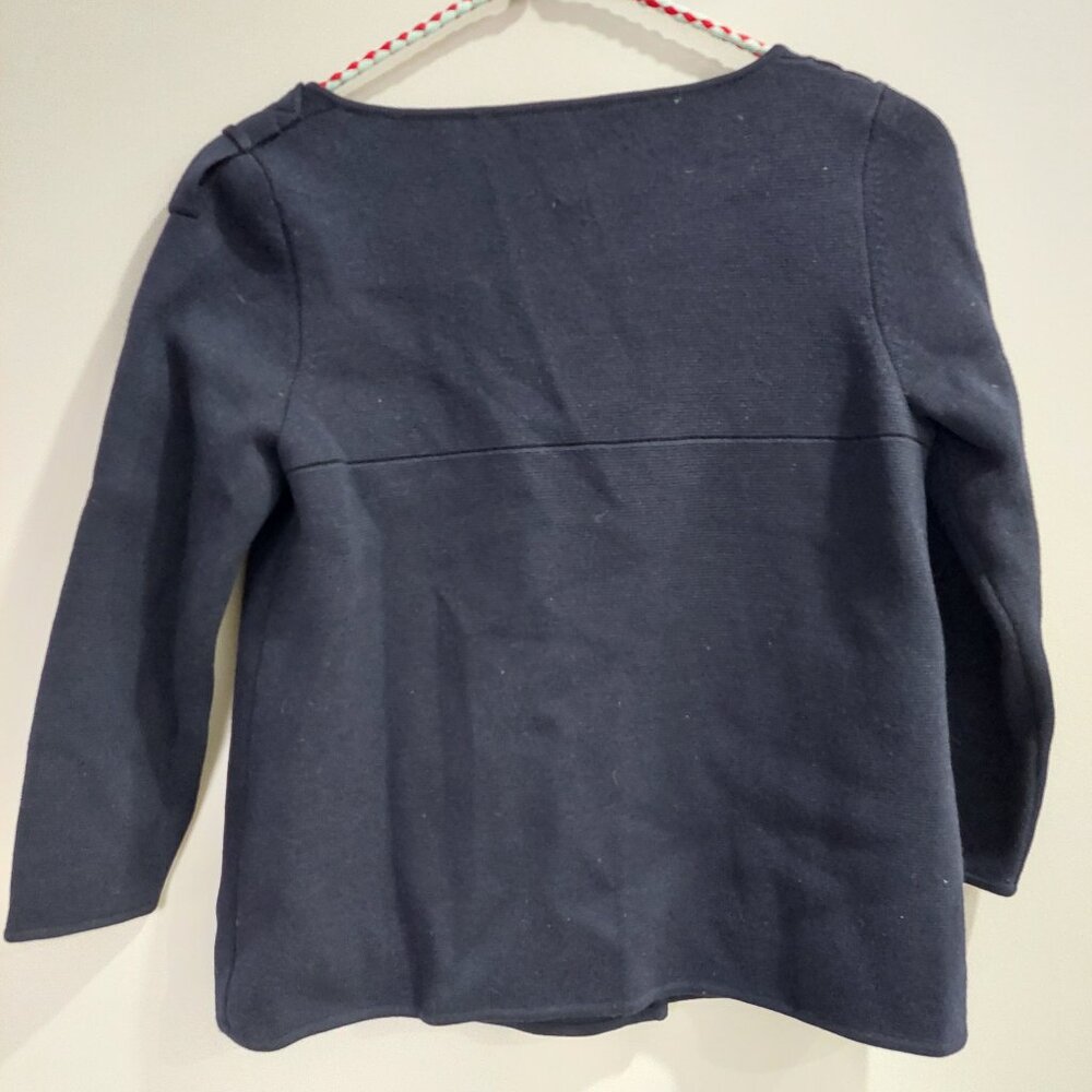 Club Monaco Navy Marino Wool Knit Sweater Blazer/Jacket, Women's S - Picture 2 of 10